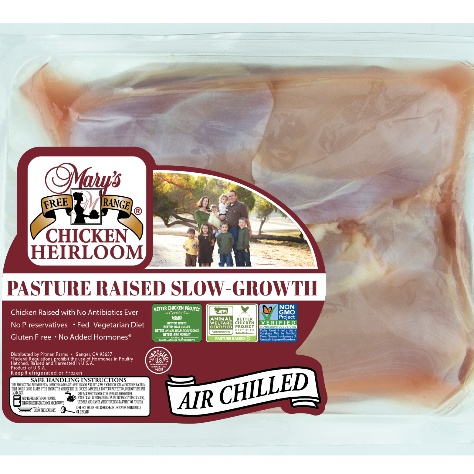 4606 PACKAGE Pasture Raised Boneless Skinless Chicken Thighs