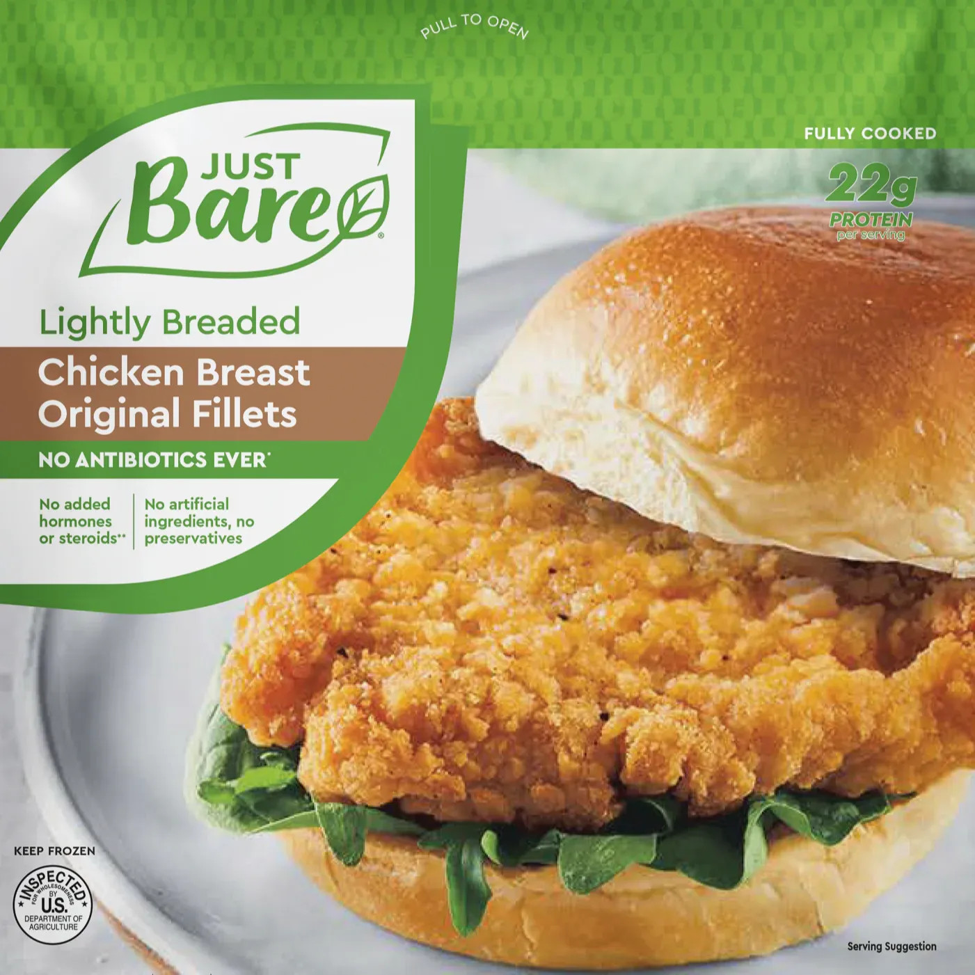 4489 WF PACKAGED Lightly Breaded Chicken Breast Fillet - Just Bare Poultry