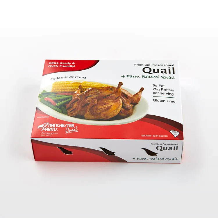 4401 WF Packaged Pre-Seasoned Quail Specialty meats