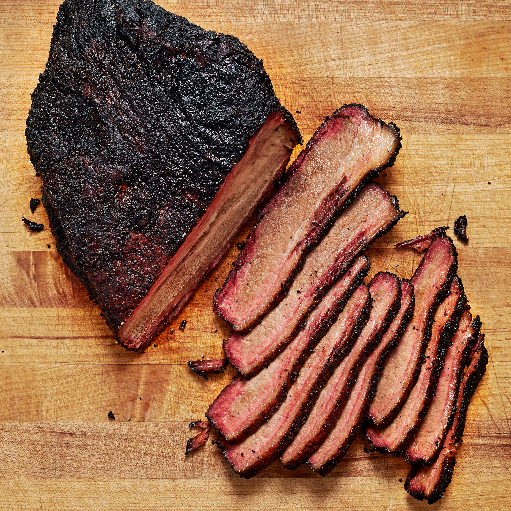 1855 WF PLATED Whole Brisket Smoker Beef