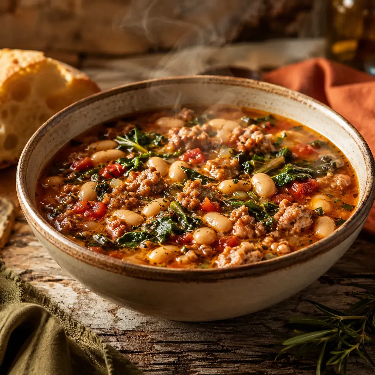 Italian Sausage & White Bean Soup