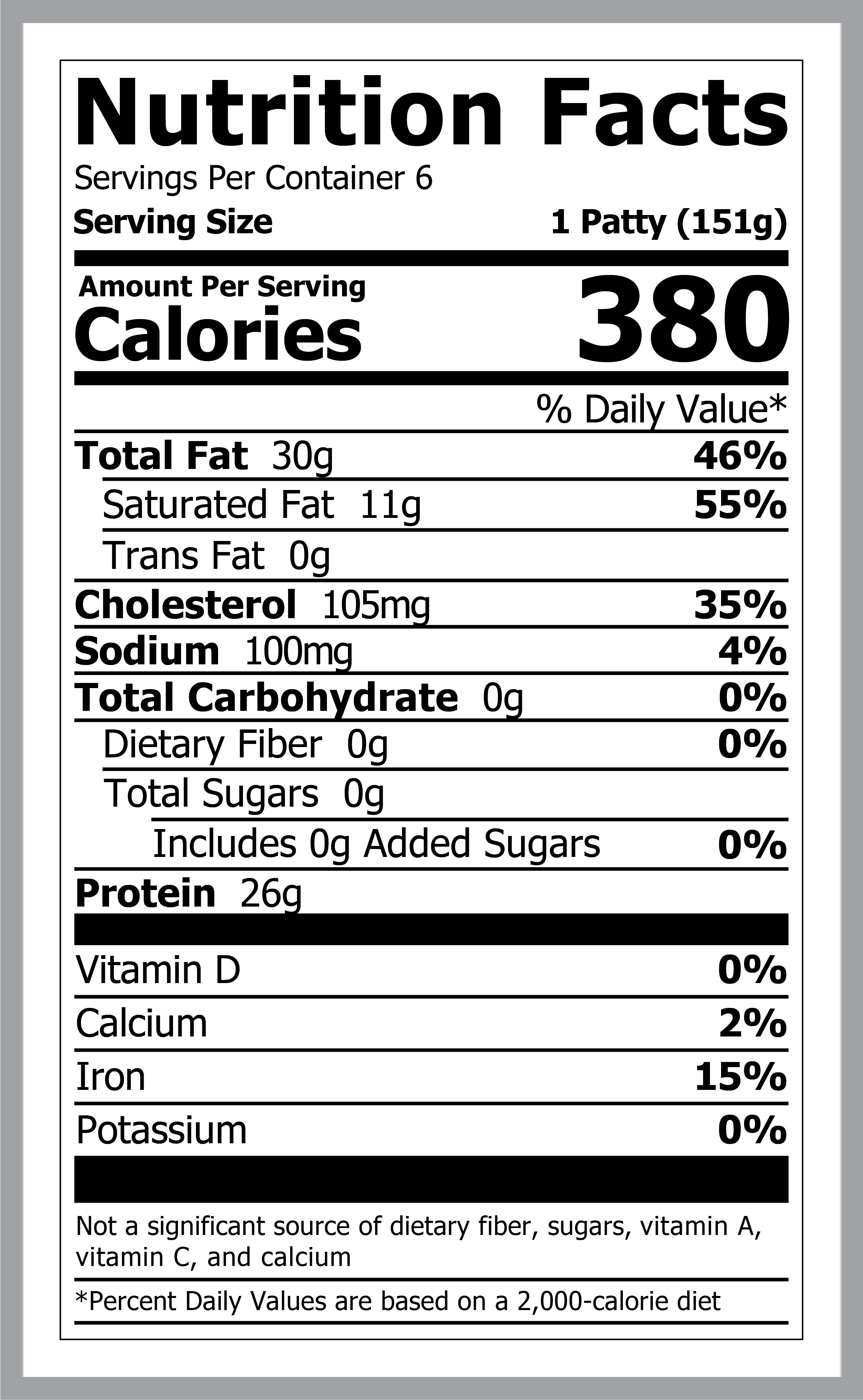 2633 WF NFT grf abf grass fed patties