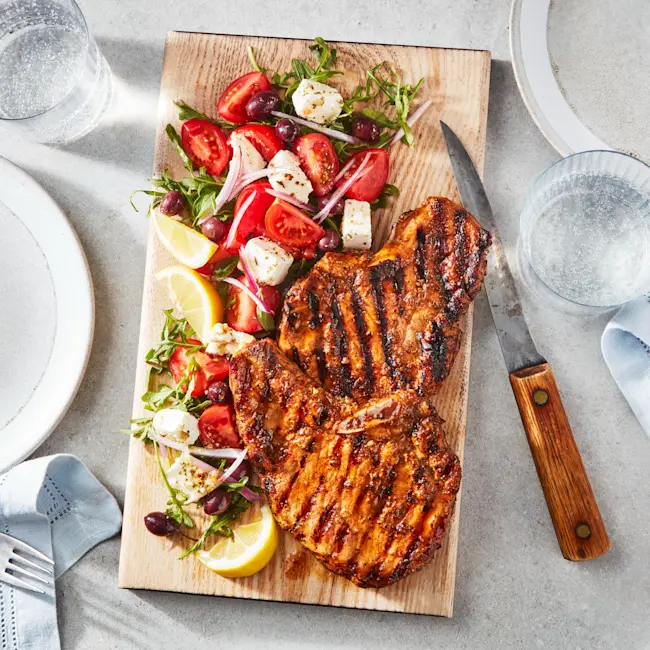 WFC 6938 Pork LoinChop Greek LS