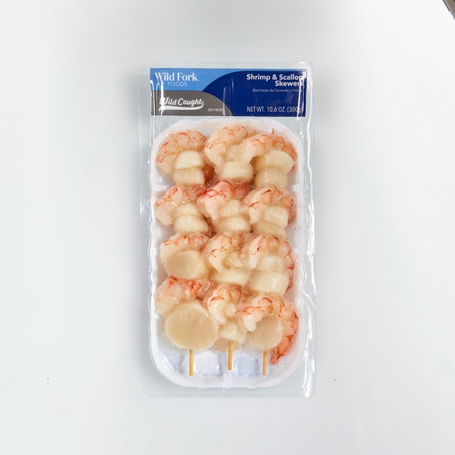 6012 WF PACKAGED Shrimp and Scallop Skewers Seafood