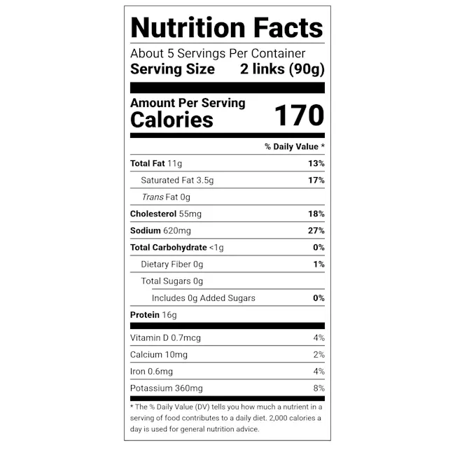3858 - Uncured Chimichurri Bombon Sausage - NFT V1.webp