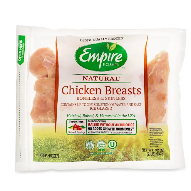 4459 WF PACKAGED Kosher Chicken Breast - Empire Poultry