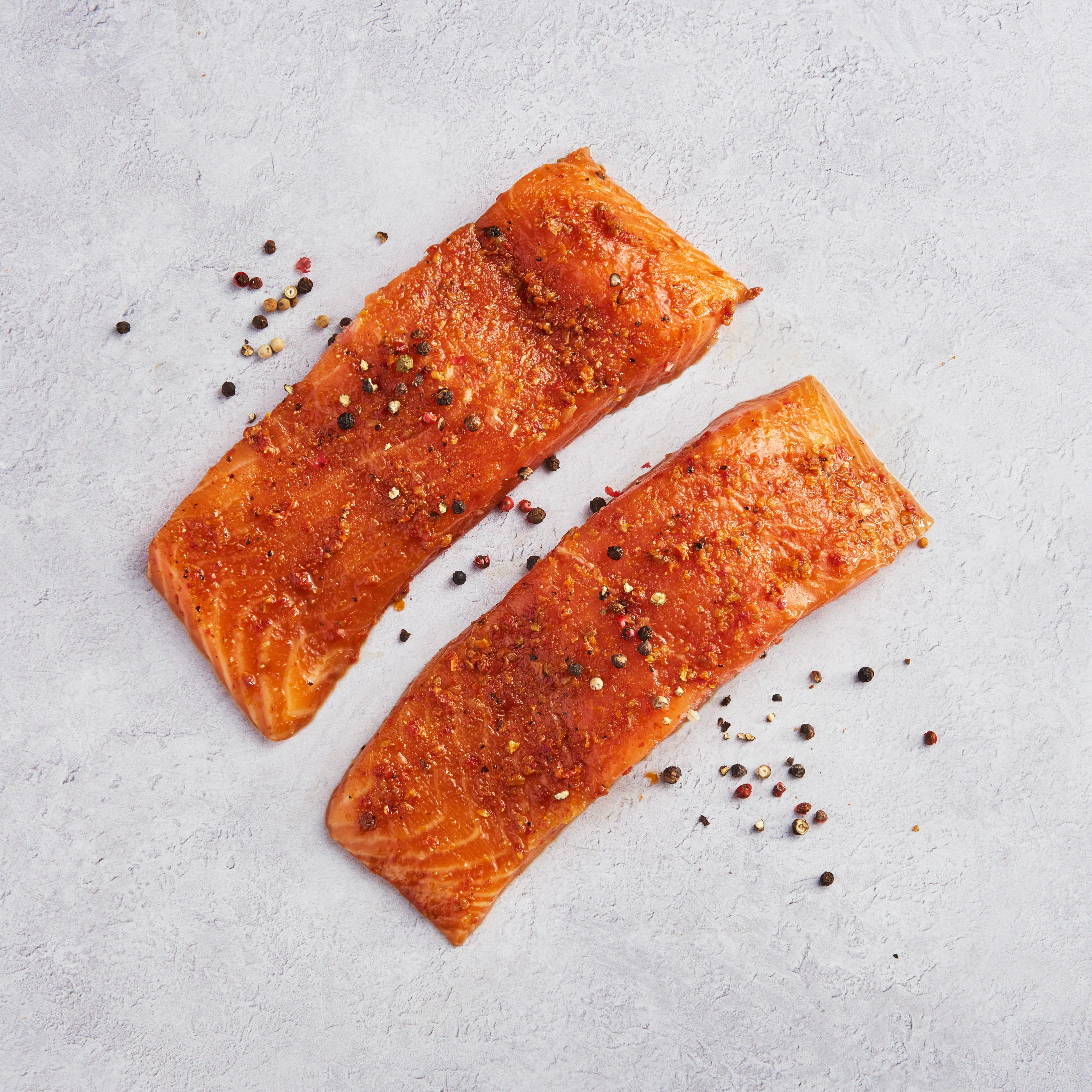 6272 RAW Atlantic Salmon Portions w/ Maple Bourbon