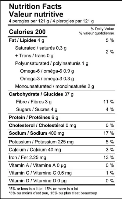 2055 - Sauerkraut & Mushroom Pierogies - NFT