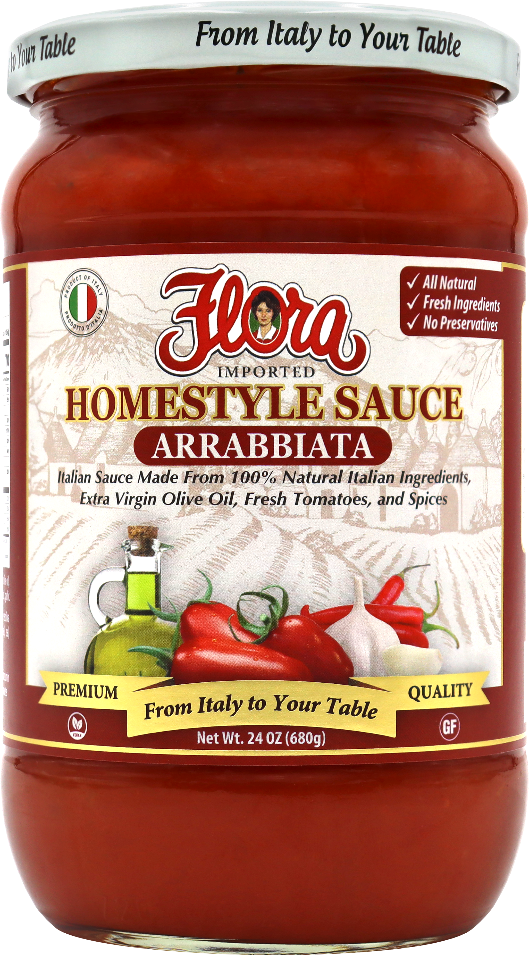 9915 ARTWORK Flora Homestyle Arrabbiata Sauce
