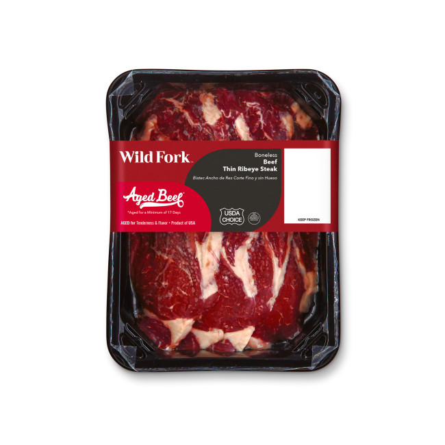 1150 WF PACKAGED USDA Choice Beef Thin Ribeye Steak Beef