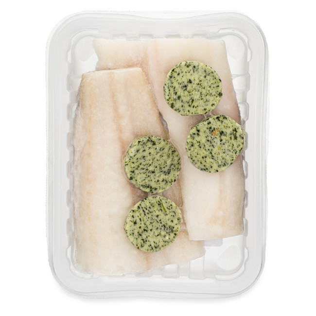 6085 WF PACKAGED Skin-On Haddock with Scampi Butter Seafood