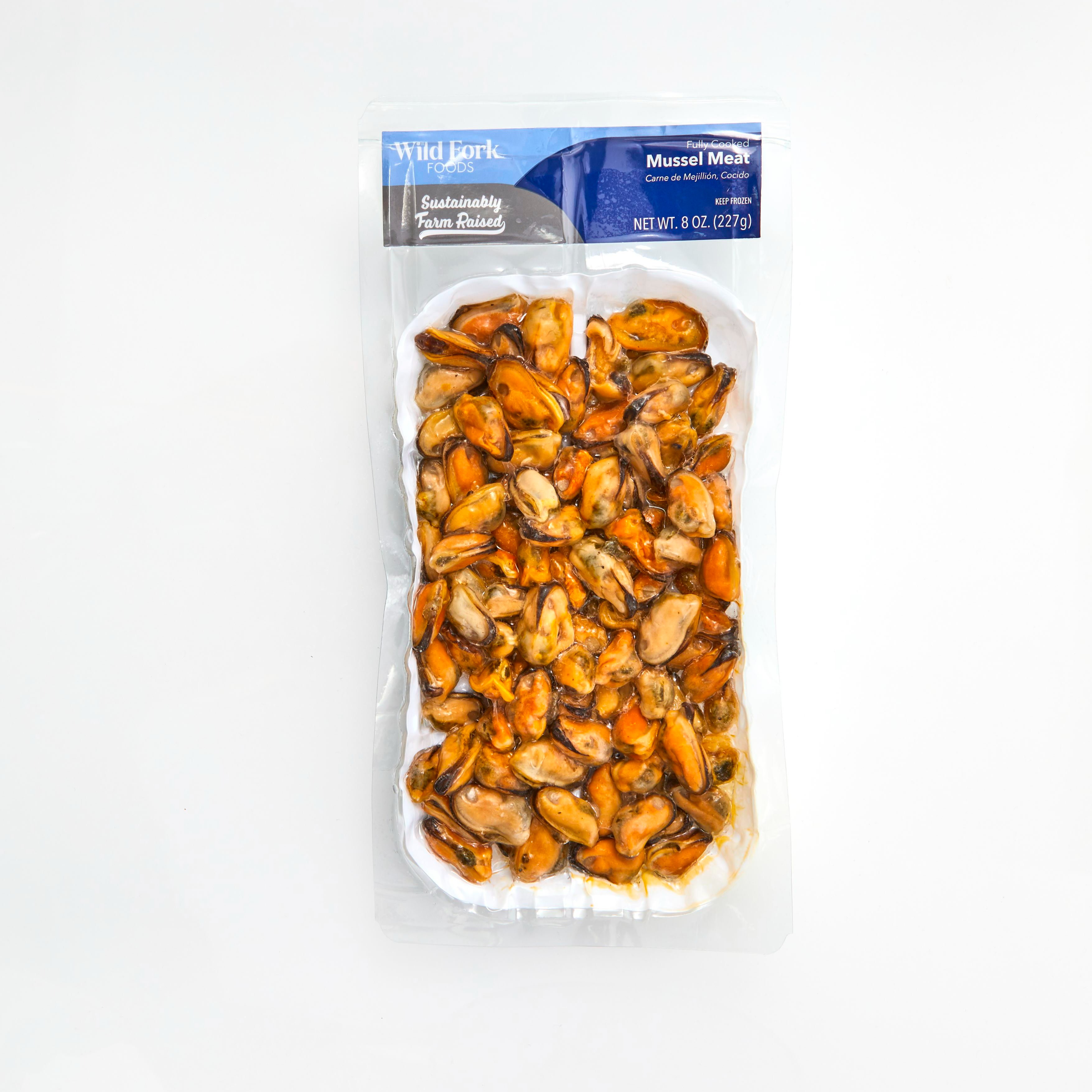 6003 WF PACKAGED Fully Cooked Mussel Meat Seafood