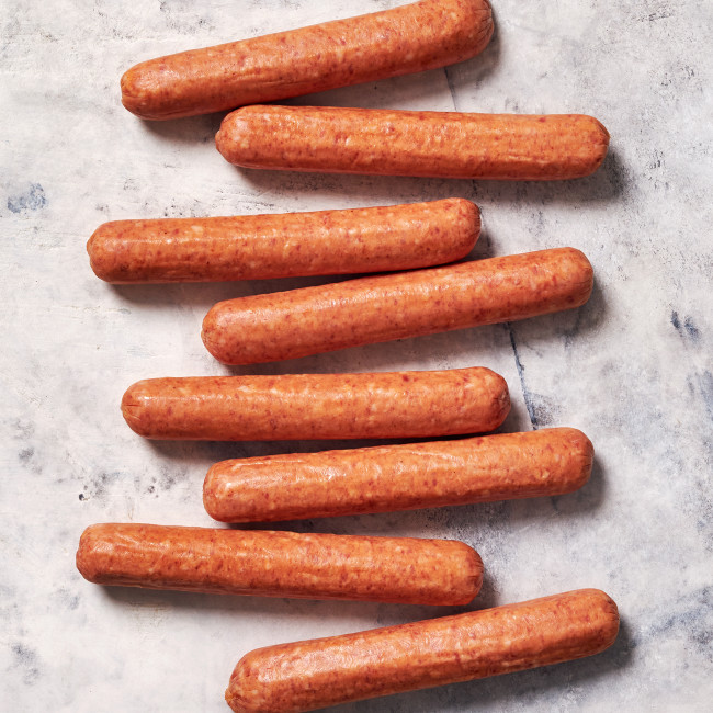 3781 WF Raw Berkshire Hot Dogs Sausages