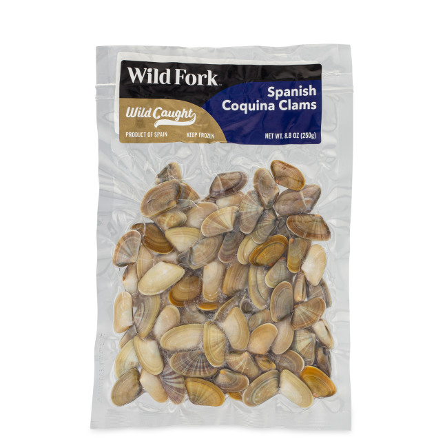 6168 WF PACKAGED SPANISH COQUINA CLAMS SEAFOOD