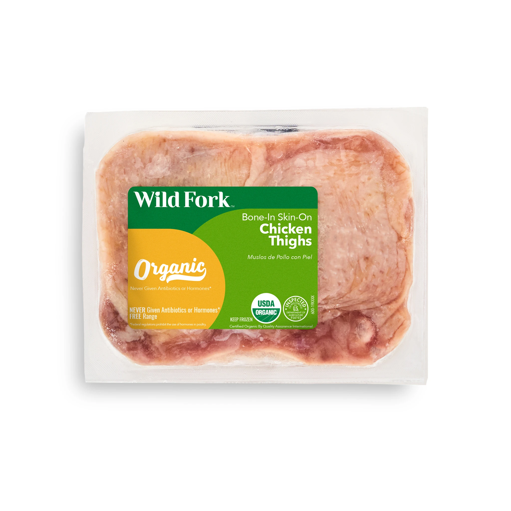 4310 WF PACKAGED Organic Chicken Thighs Poultry