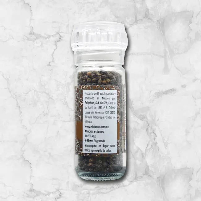 82337 WFMex PackagedBack PIMIENTA NEGRA ENTERA MOLINO DE 50G Secos