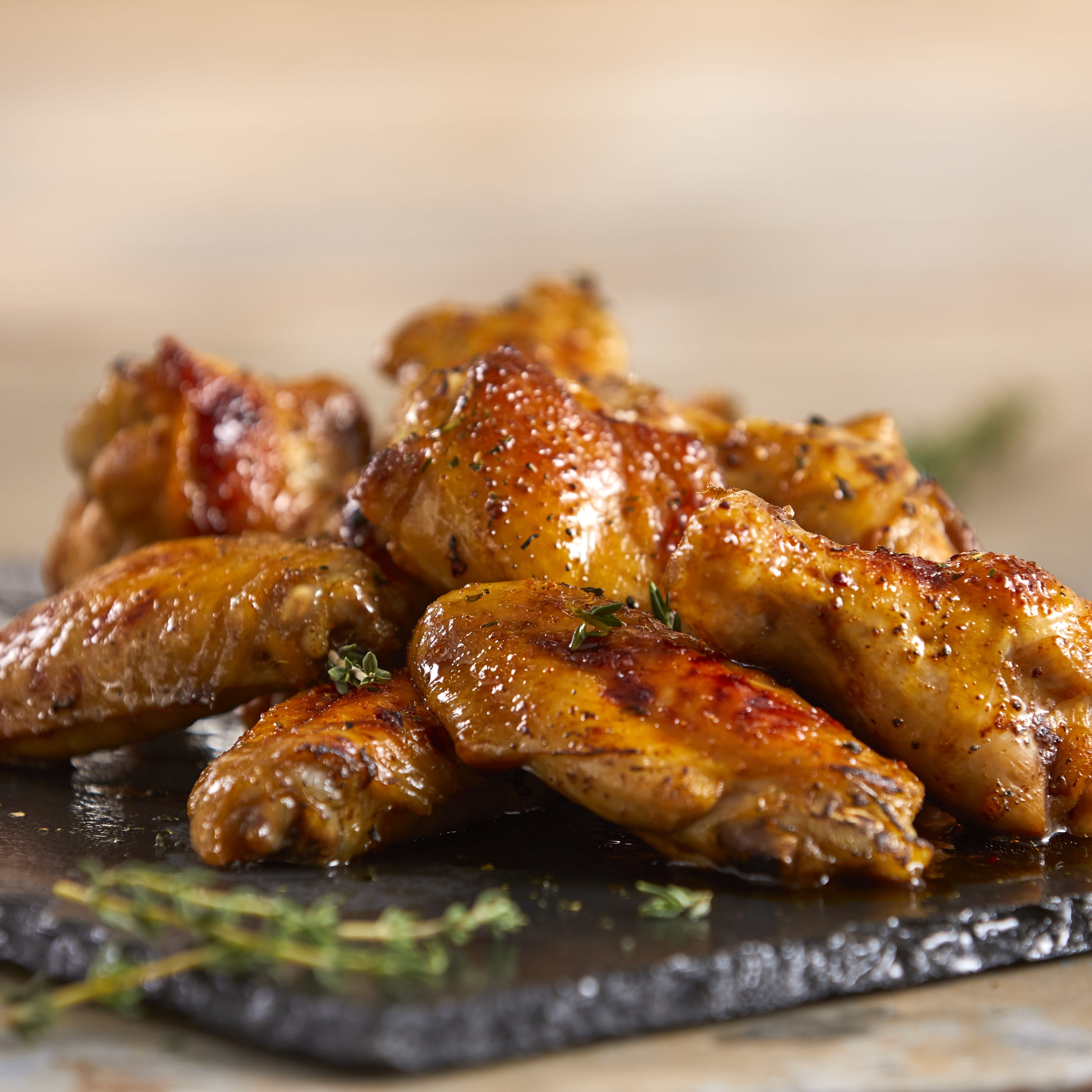 Green Tea And Garlic Brined Chicken Wings