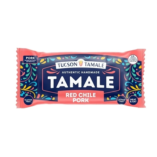 8136 PACKAGED Red Chile Pork Tamale - Tuscon Tamale