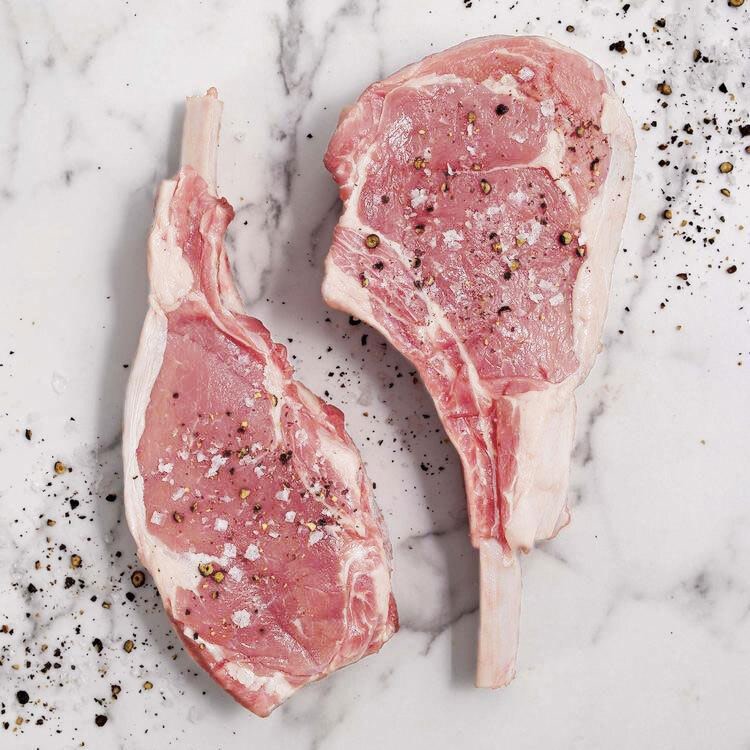 5620 WF RAW Australian Veal Rib Chops - CA Only Specialty Meats