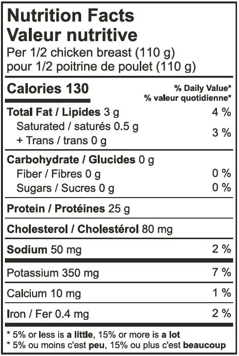 7068 - Chicken Boneless Skinless Breast Organic - NFT