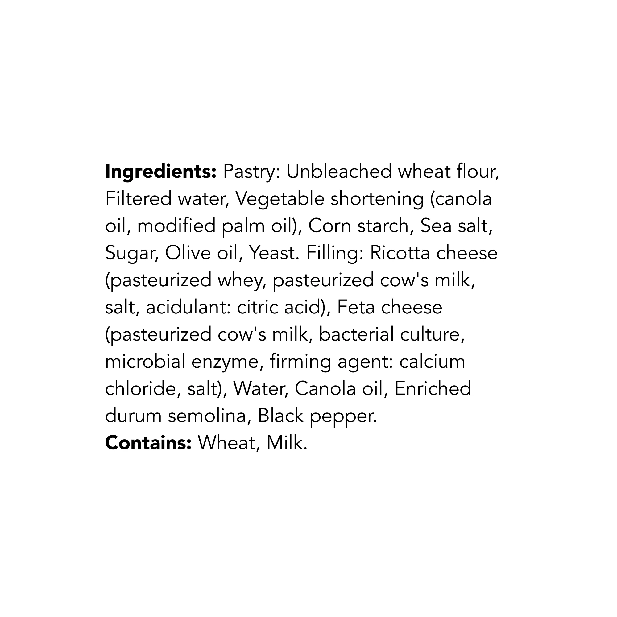 WFC 2035 NB ValueAdd FetaRicottaCheeseMiniRolls Ingredients