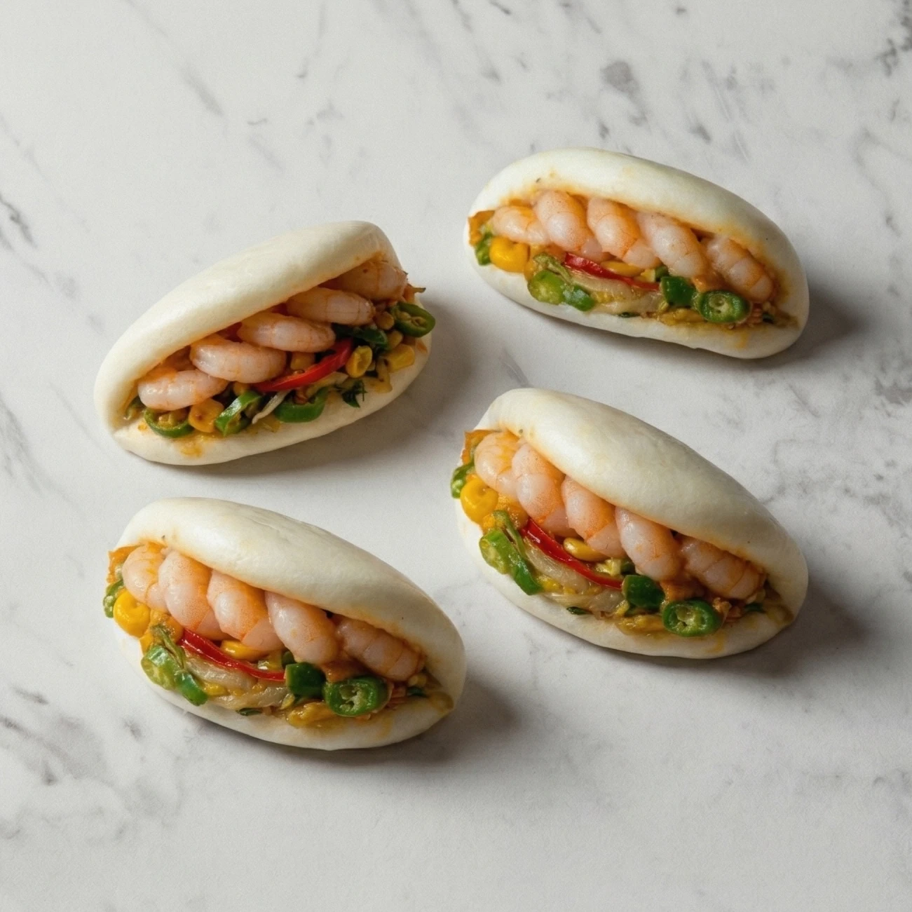 7476 RAW Shrimp Bao Buns