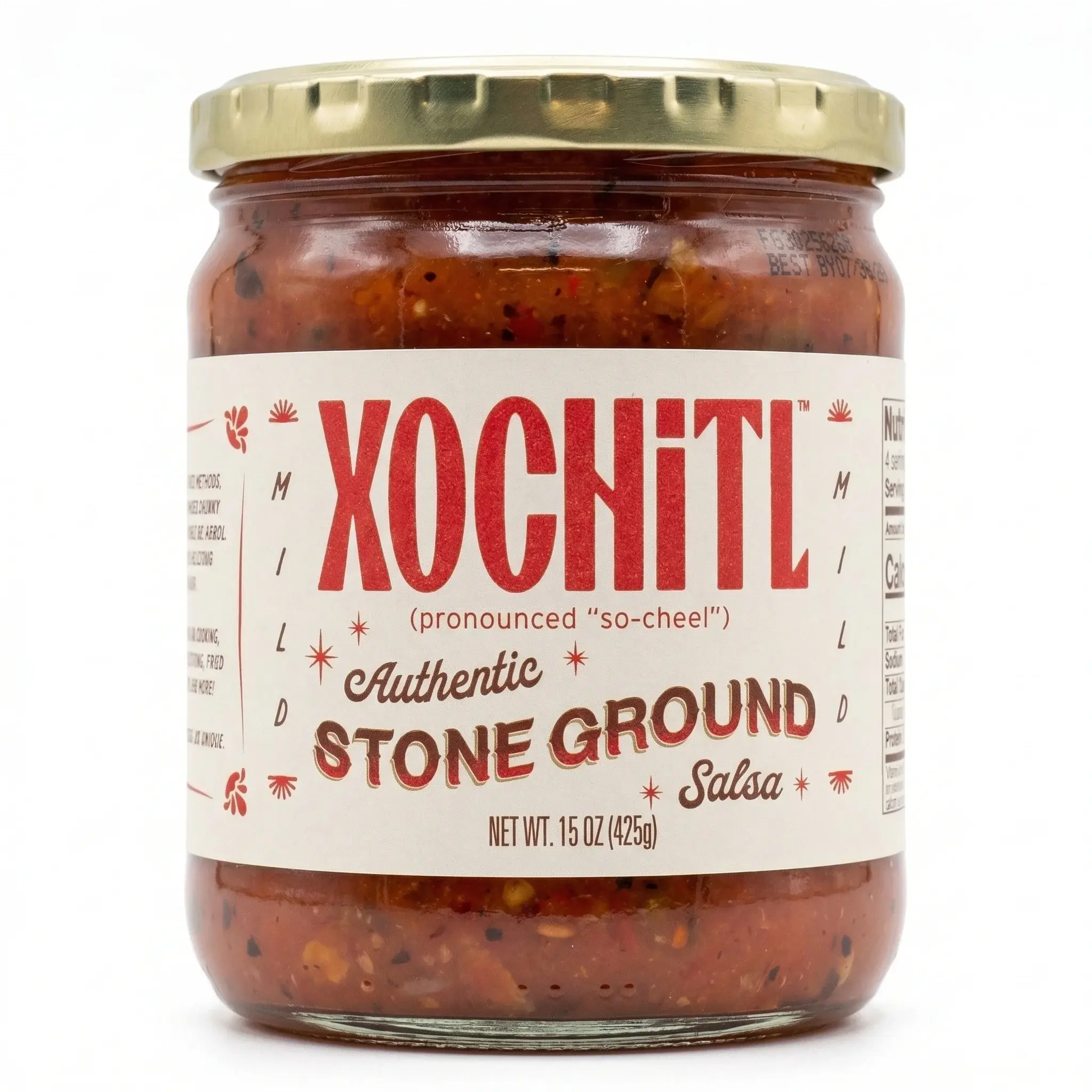 9383 - Xochitl Salsa Stone Grnd Mild - FRONT