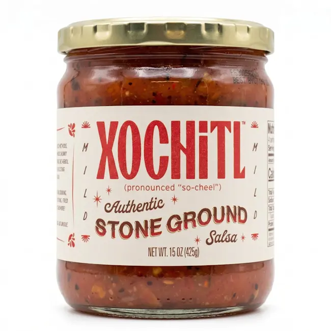 9383 - Xochitl Salsa Stone Grnd Mild - FRONT