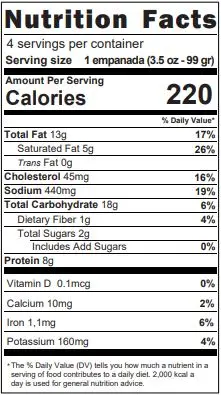 8227 WF NFT beef empanadas 4ct 14oz