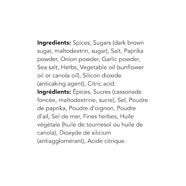 WFC 1015 Compliments Seasoning Jerk Ingredients