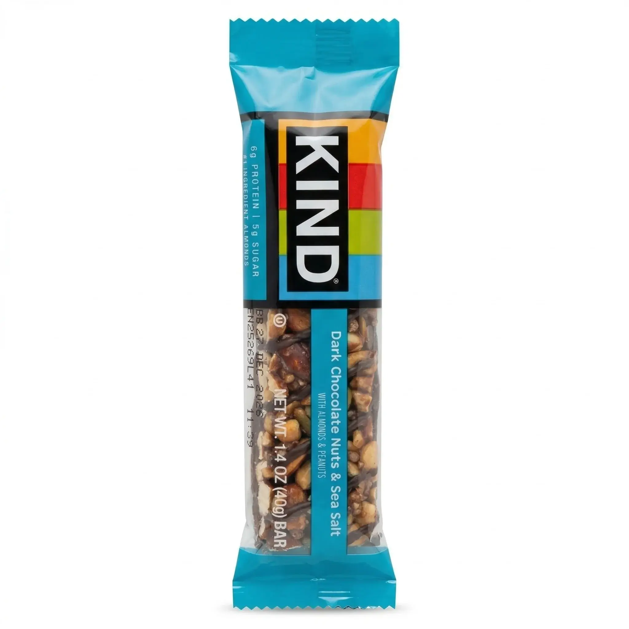 9560 - Kind Bar Dark Choc Nuts Sea Salt - FRONT