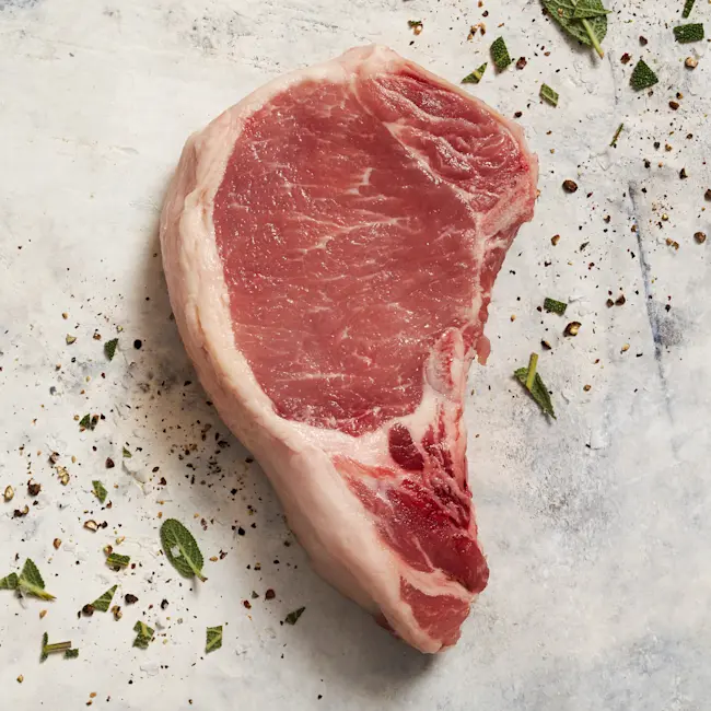 3421 RAW Berkshire Pork NY Chop, Bone-in