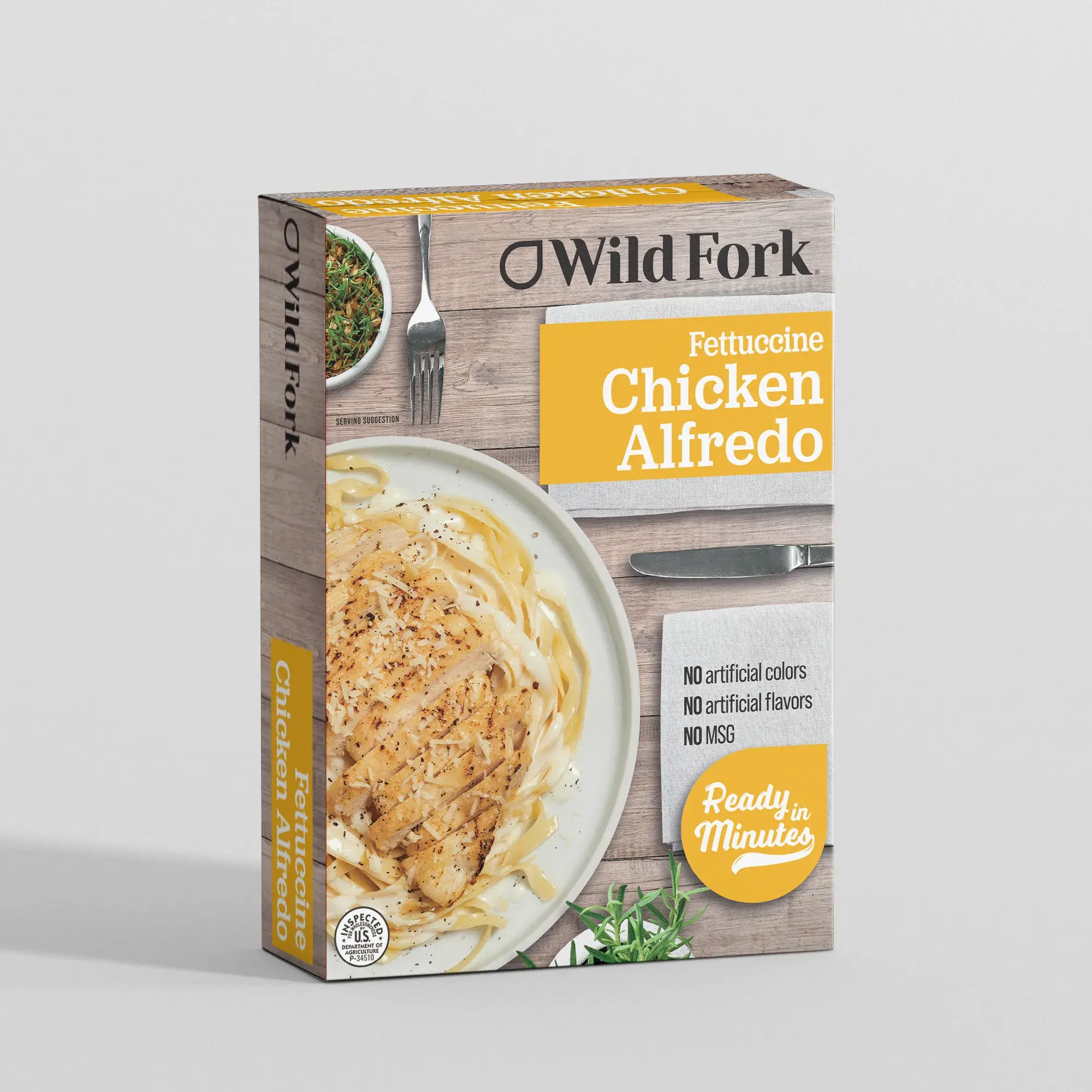 8050 WF PACKAGED Fettucine alfredo with chicken READY MEAL