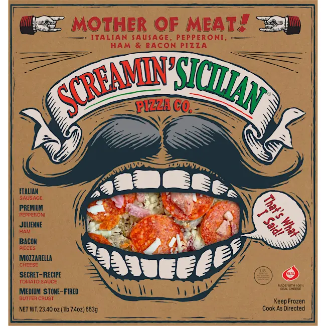 8142 PACKAGED Mother of Meat Pizza - Screamin' Sicilian