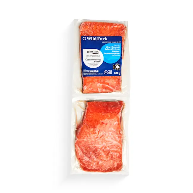 WFC 5262 Seafood Salmon King Chinook Portions SkinOn PD