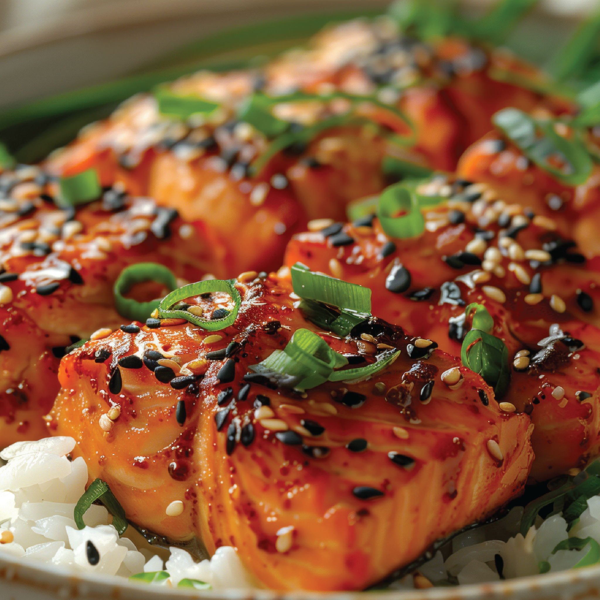 Teriyaki Salmon Rice Bowl 