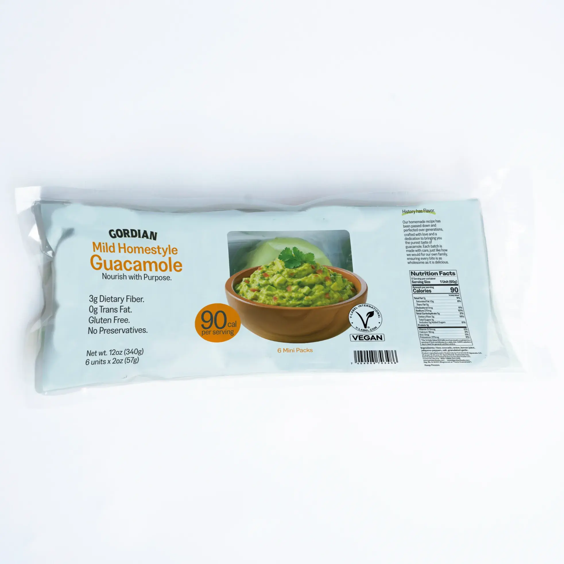 7614 ARTOWORK Mild Homestyle Guac 6x2oz - Gordian