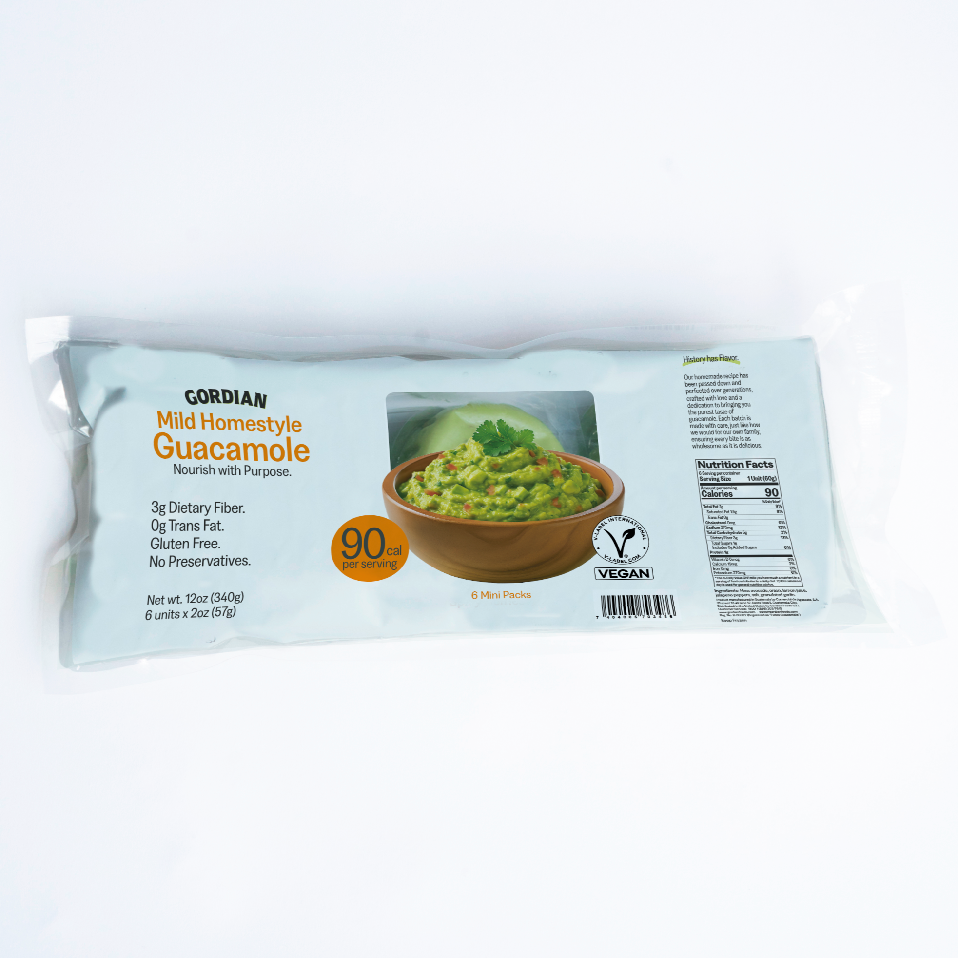 7614 ARTOWORK Mild Homestyle Guac 6x2oz - Gordian