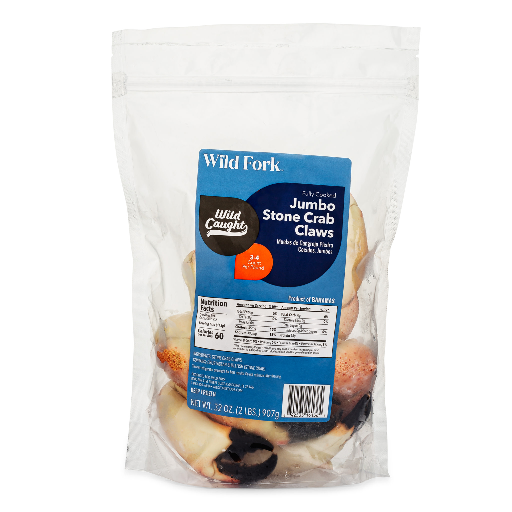6136 WF PACKAGED Jumbo Stone Crab Claws Seafood