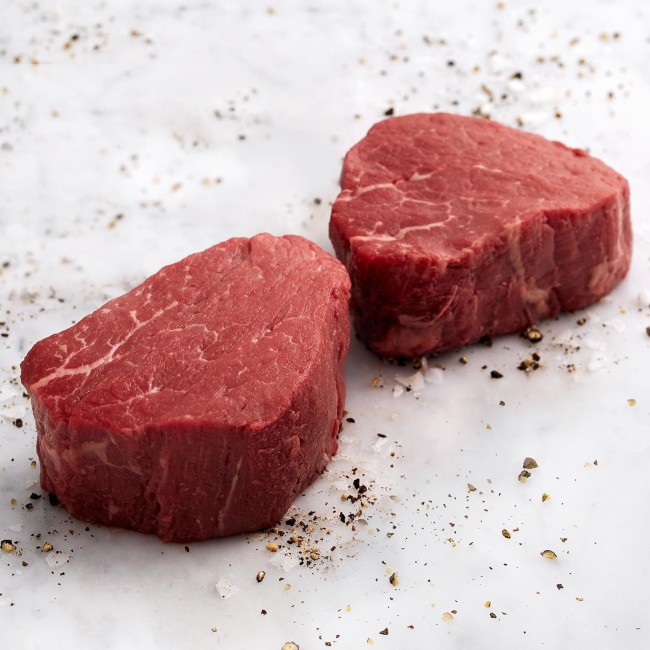 1186 WF Raw USDA Choice Beef Center Cut Filet Mignon Beef