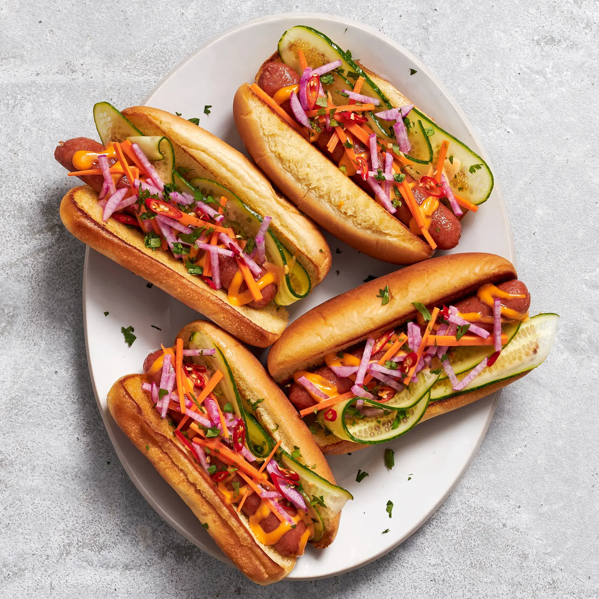 3702 WF PLATED Berkshire Hot Dogs Plated Sausages