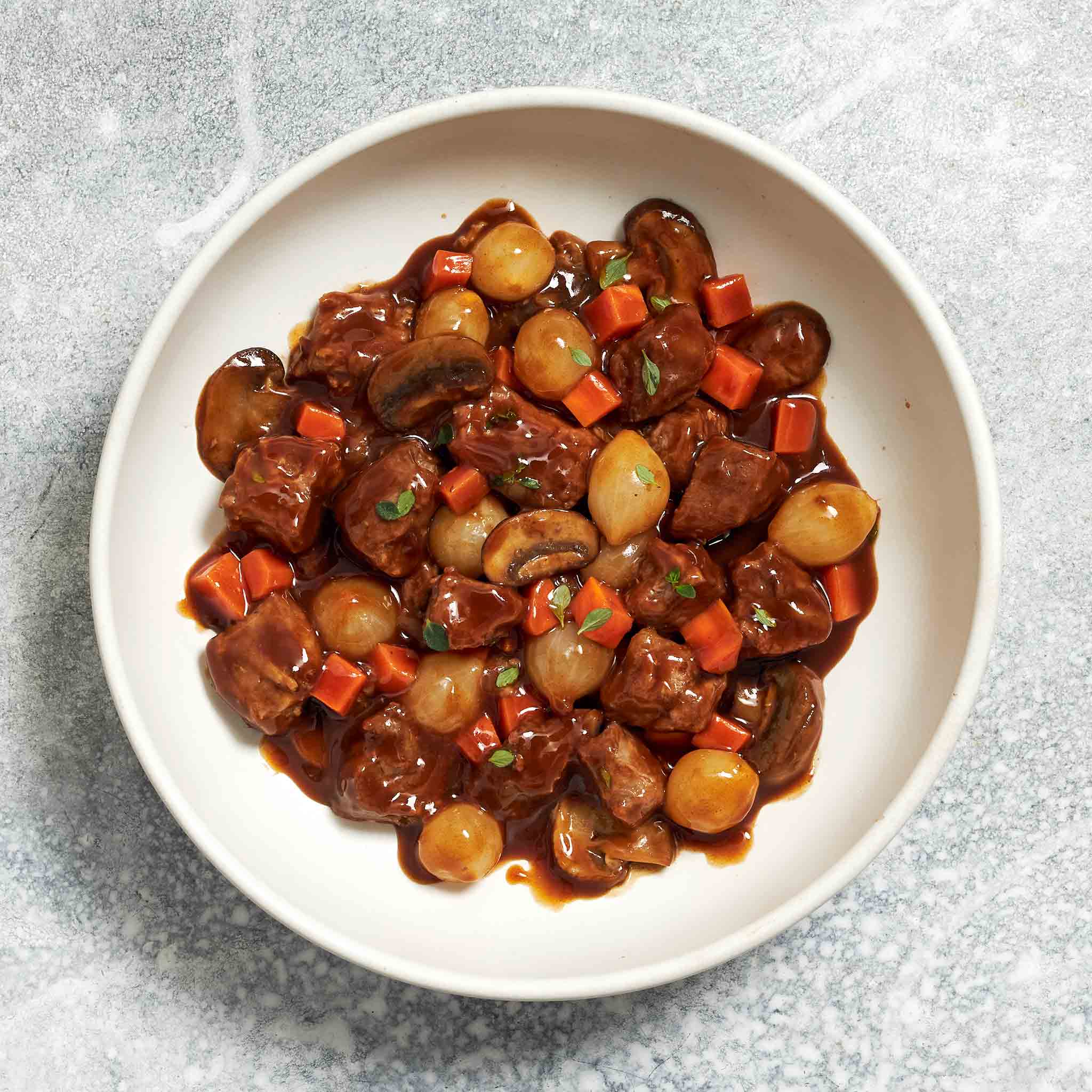8061 WF PLATED Beef Bourguignon 16oz READY MEALS