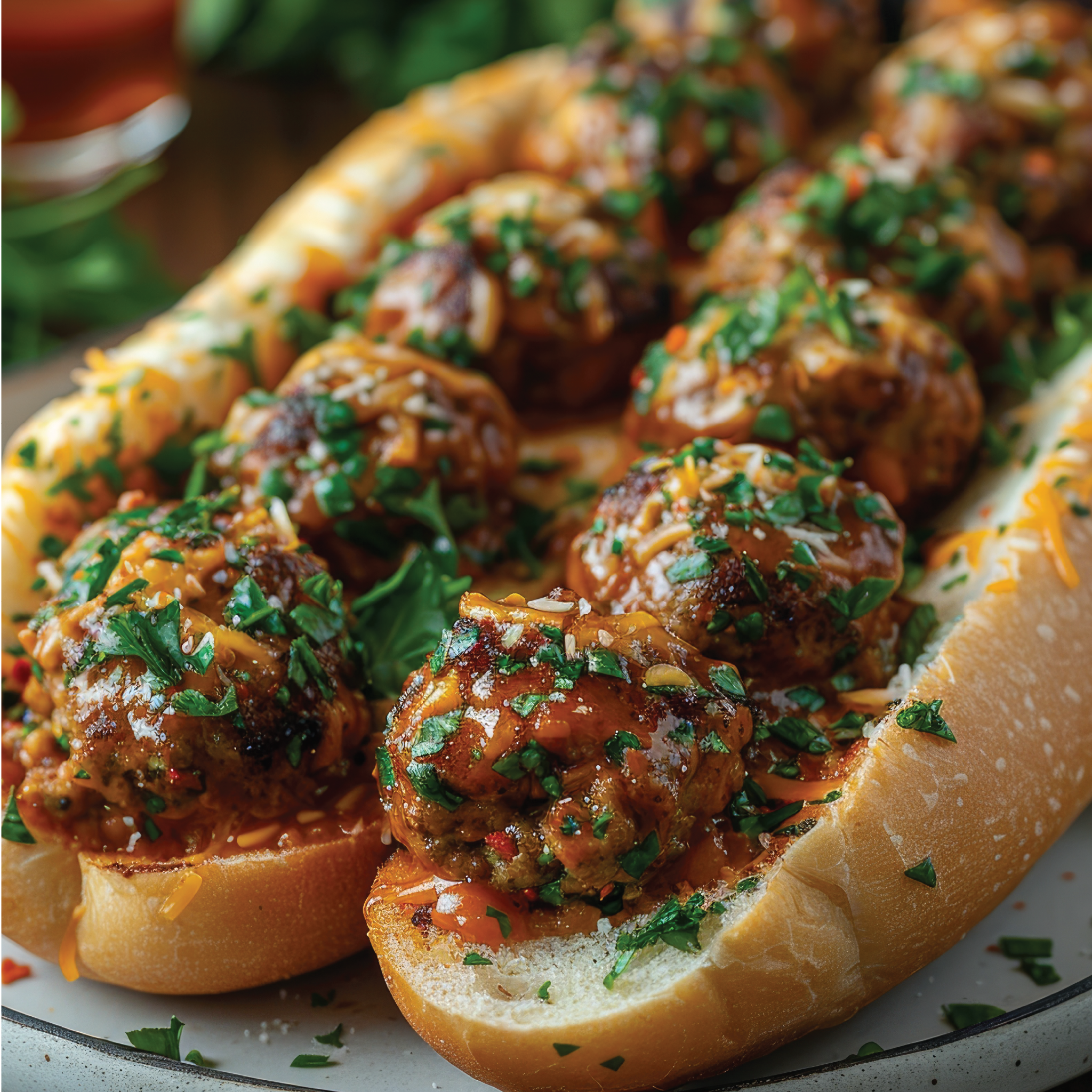 Ginger Turkey Meatball Sandwich  