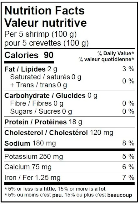 5108 - White shrimp, 21-25, Jumbo - NFT