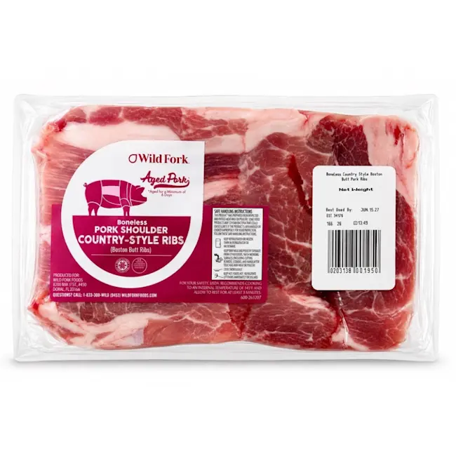 3540 PACKAGE P12 Pork Bl Country Sty Boston Butt Ribs