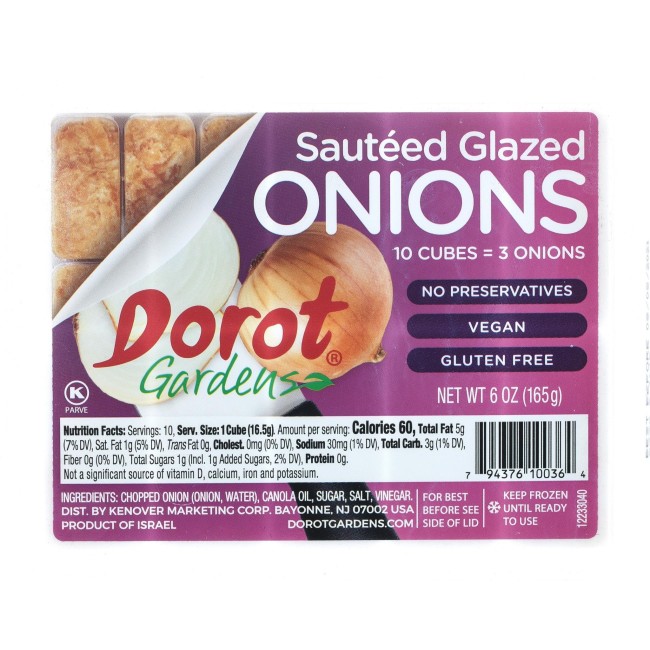 7070 WF Packaged Frozen Glazed Onions - Dorot Spices & Dry Goods
