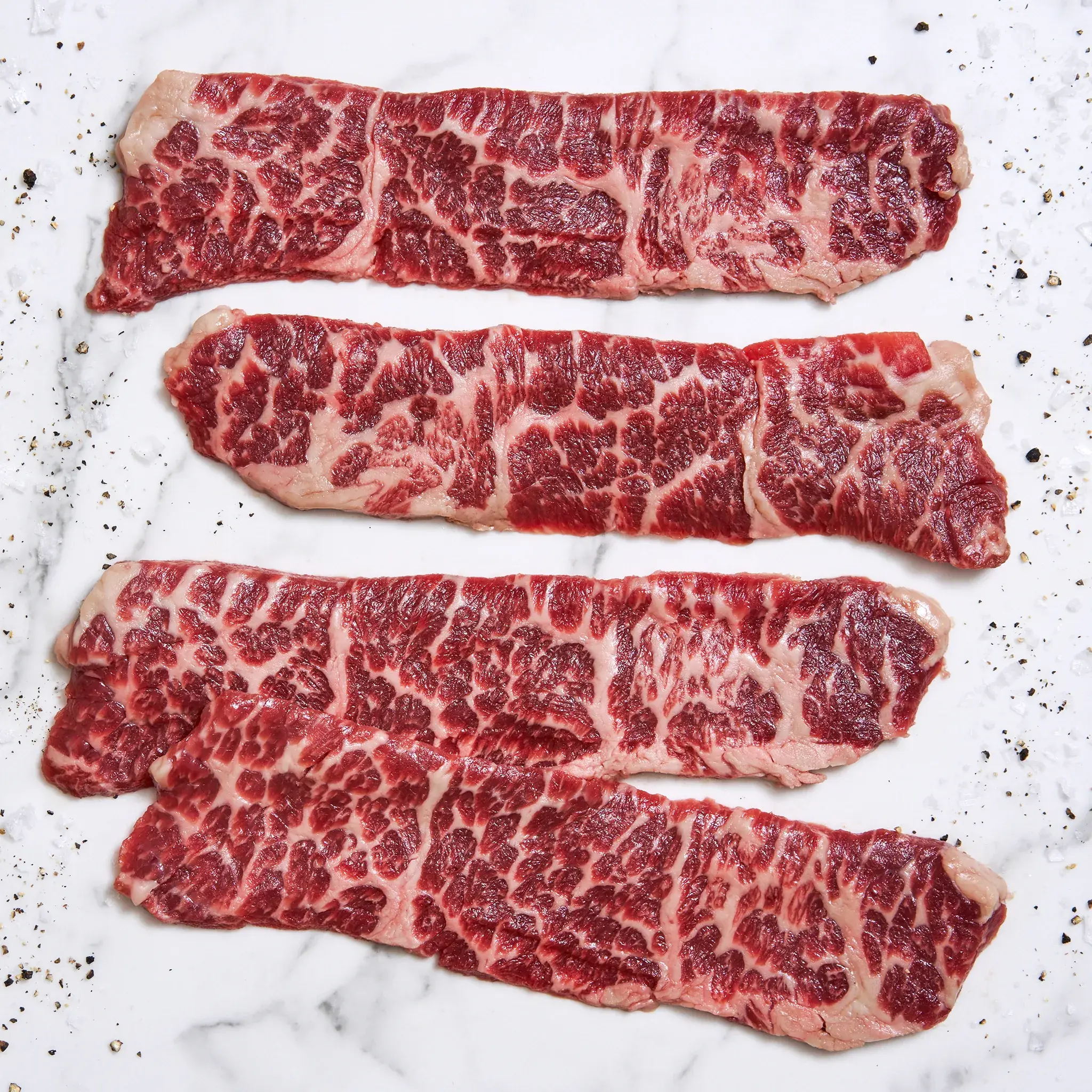 1416 WF RAW USDA PRIME BEEF THIN BONELESS SHORT RIBS BEEF