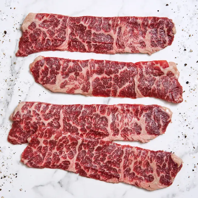 1416 WF RAW USDA PRIME BEEF THIN BONELESS SHORT RIBS BEEF