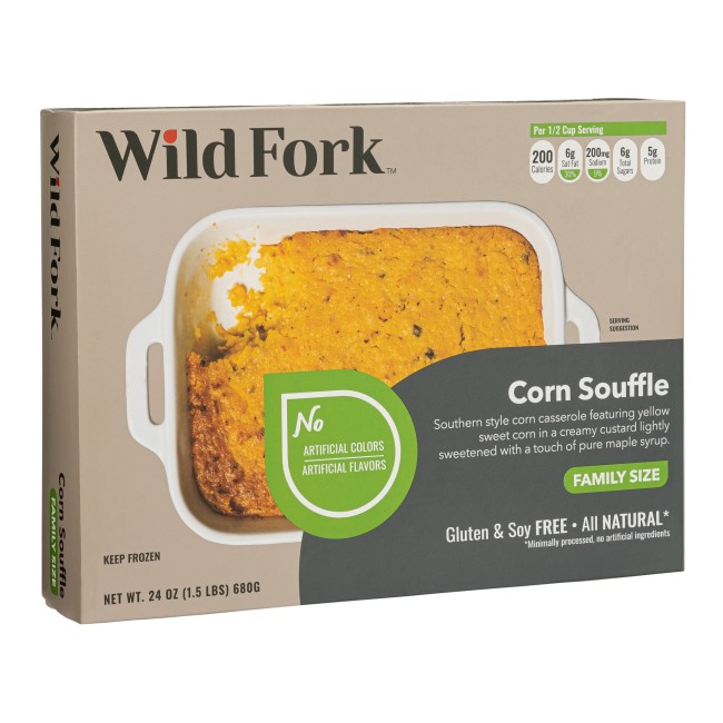 8079 WF PACKAGED CORN SOUFFLE FAMILY SIDE READY MEALS