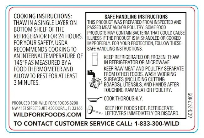 Safe Handling Instructions